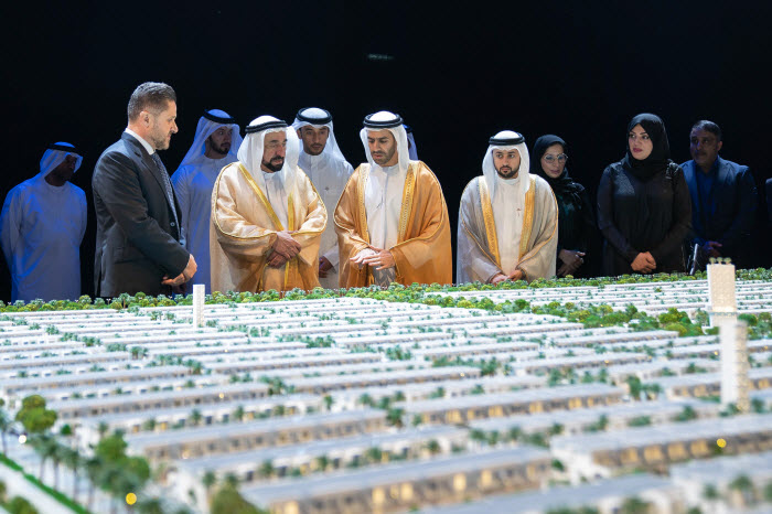 سلطان القاسمي يطلق مشروع مدينة الشارقة المستدامة